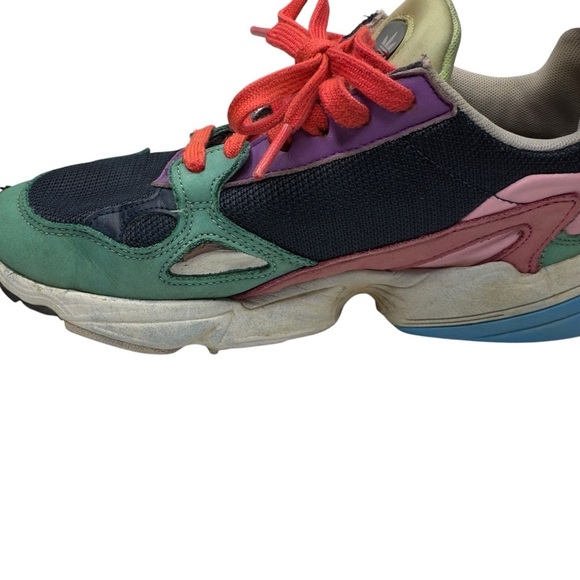 Adidas Multicolor Falcon Collegiate Sneakers Women’s Size 8 - Picture 7 of 11